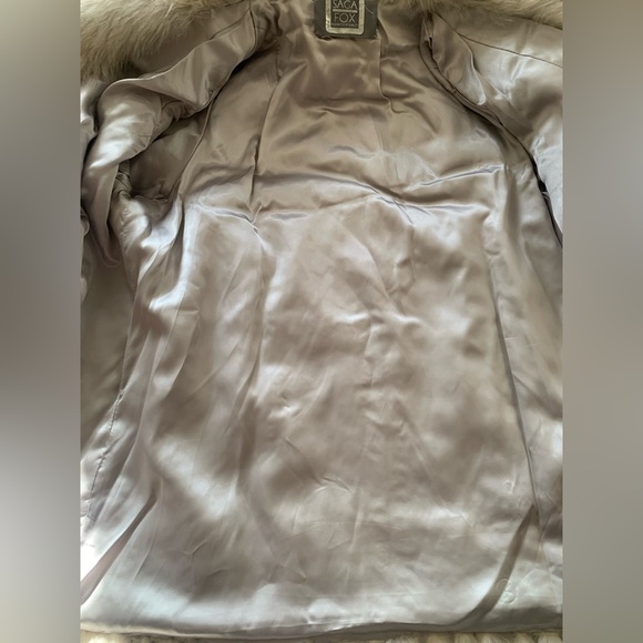 Saga Blue Fox Fur Coat - Picture 3 of 11